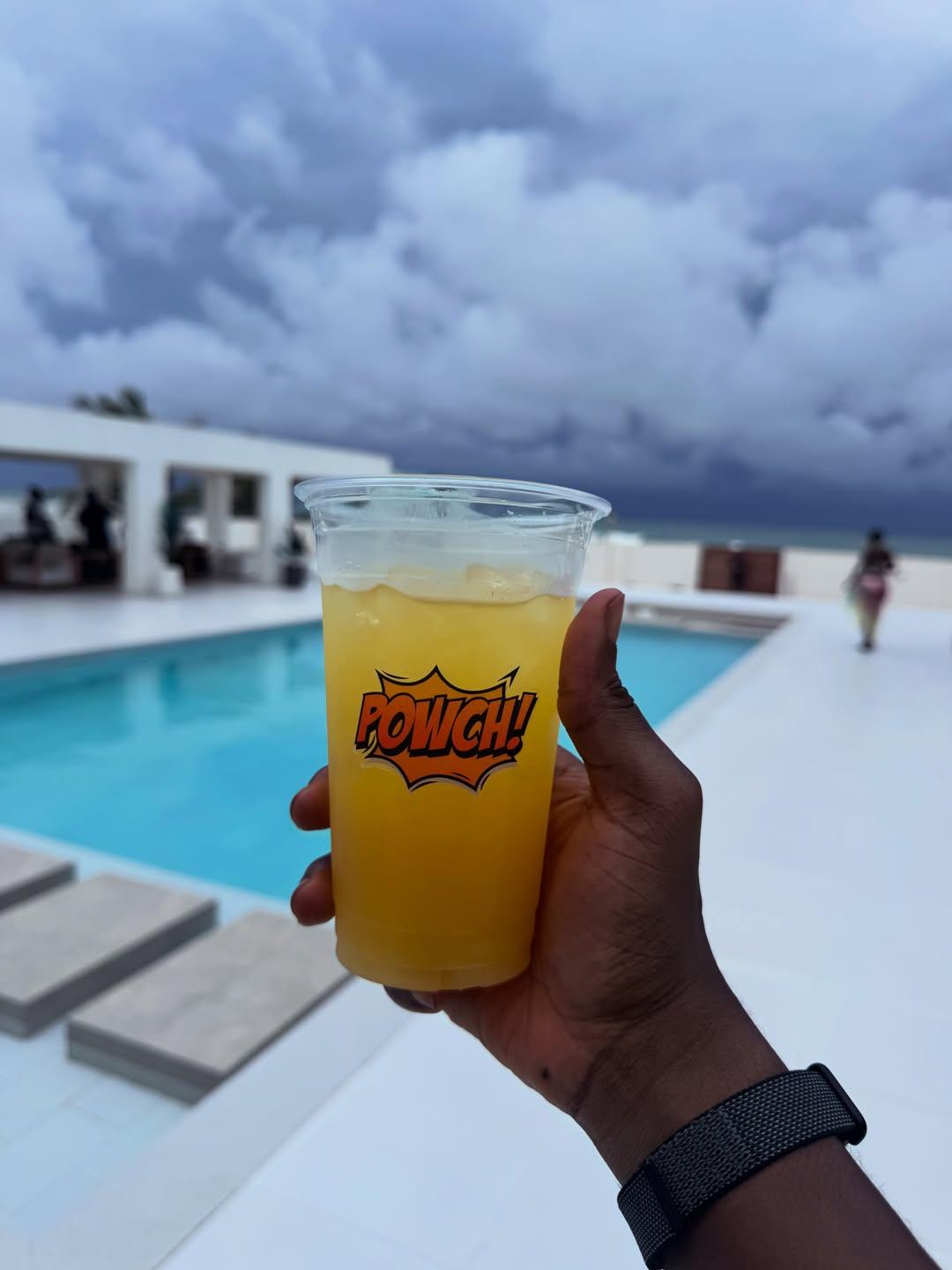 Sky said storm. Drink said summer.